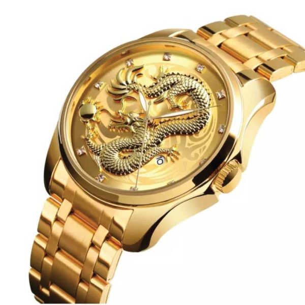 YOLAKO Mens Dragon Watch