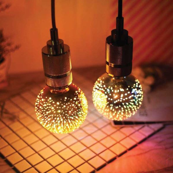 3D FIREWORK LED DECORATIVE LIGHT BULB BALL SHAPE