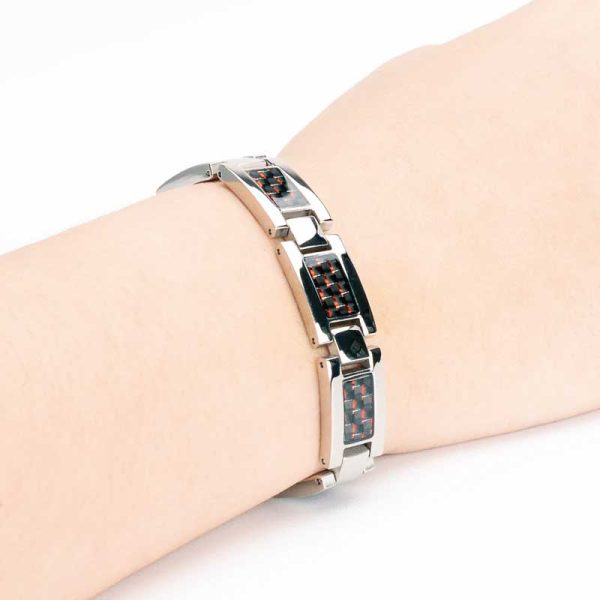 Bio Magnetic Bracelets Green Red  Black Carbon